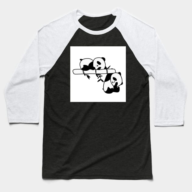 Baby panda Baseball T-Shirt by Gustomi